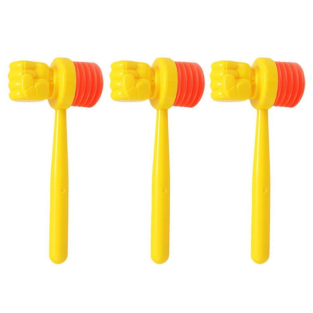 3Pcs Hammer Pounding Children Hammer Toys Plastic Educational Hammers