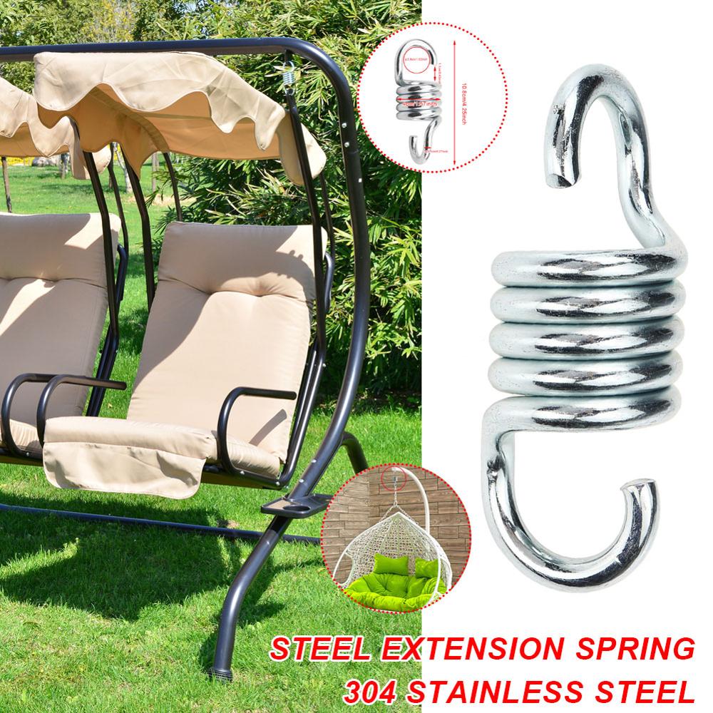 304 Steel Extension Spring Swivel Hook Stainless Steel Hanging Seat Accessories Kit Hammock Chair Hanging Kit 30P