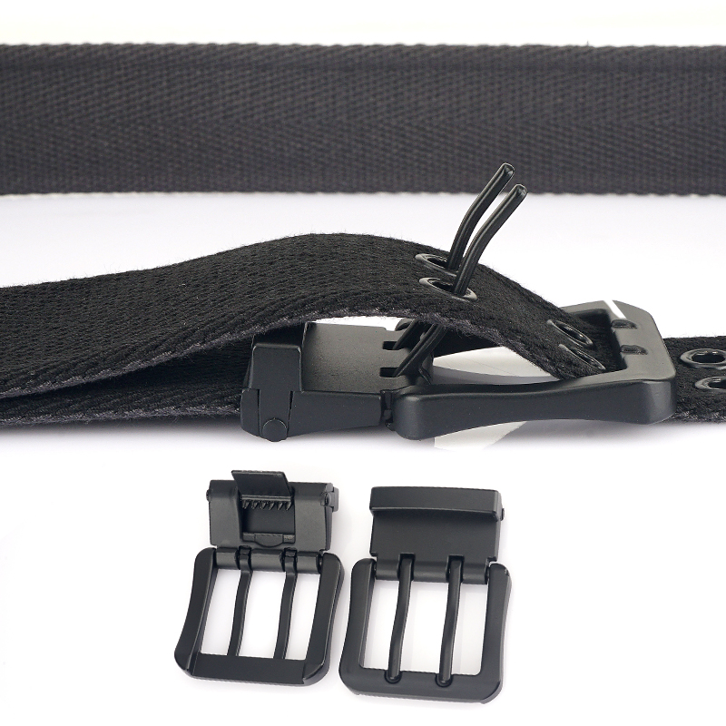 Vintage Reversible Belt For Men Double Needle Alloy Buckle Soft Tough Canvas Belt 38mm Adjustable Work Girdle Male Accessories