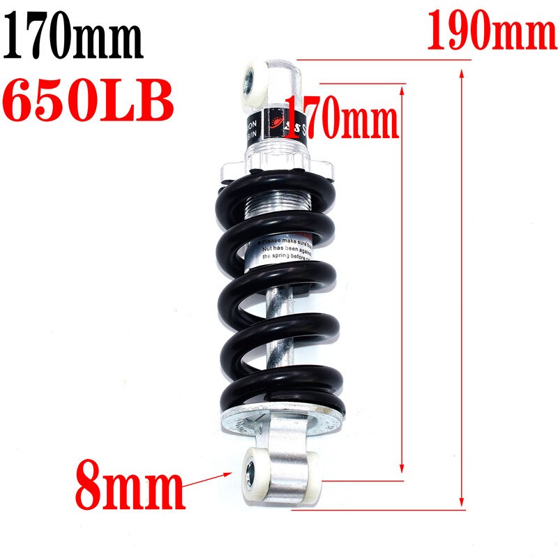 100MM 125MM 150MM 180MM 190MM 200MM rear suspension shock for 47cc 49CC super Minimoto ATV electric scooter mini Pocket Bike: Gold