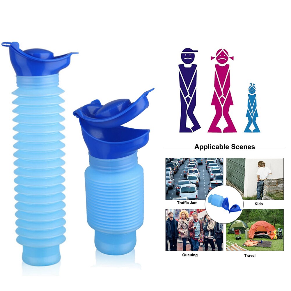 750ML poche toilette rétractable urinoir Portable rétractable unisexe étanche