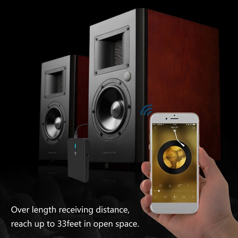 Receptor Bluetooth 5,0 o adaptador transceptor 2 en 1 Adaptador para auriculares o ordenadores