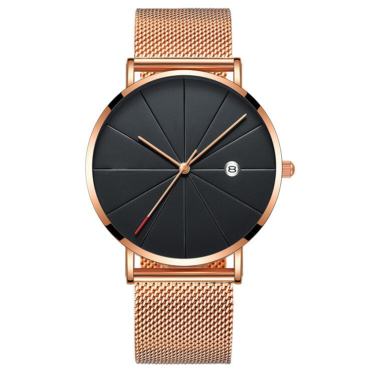 Montres Ultra-fines pour femmes, montre-Bracelet de luxe en or Rose, tendance