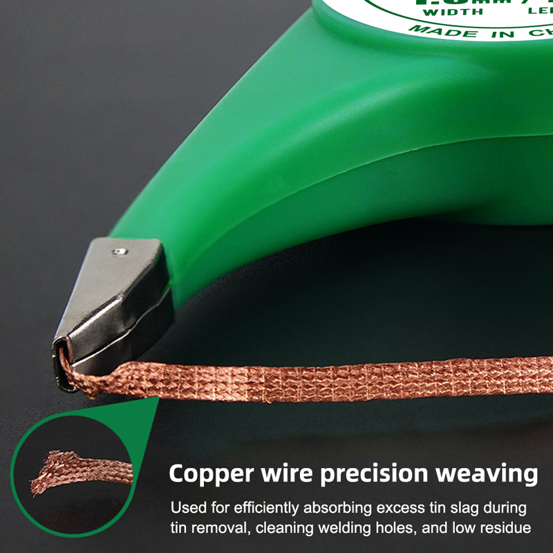 1Piece Wick Wire For BGA Welding Repair 1.5mm/2mm/2.5mm/3mm/3.5mm Width 2M Length Desoldering Braid Welding Solder Remover Tools