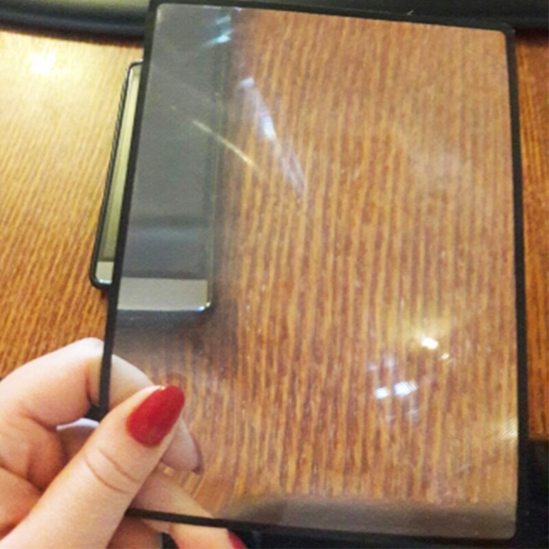 3X Book Page Magnification 180X120mm Convinient A5 Flat PVC Magnifier Sheet Magnifying Reading Glass Lens