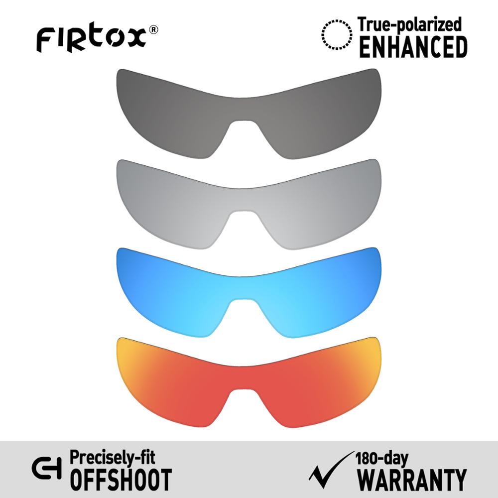 Firtox true  uv400 polariserte linser erstatning til oakley avlegger  oo9190 solbriller (kun kompatibel linse) - flere farger: Svarttitanrødblå