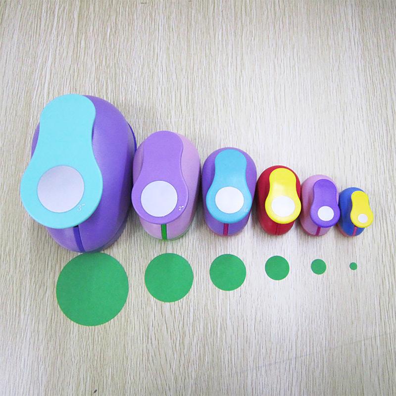5cm 3.8cm 2.5cm round shape craft punch set children manual DIY hole punches cortador de papel de scrapbook school circle punch