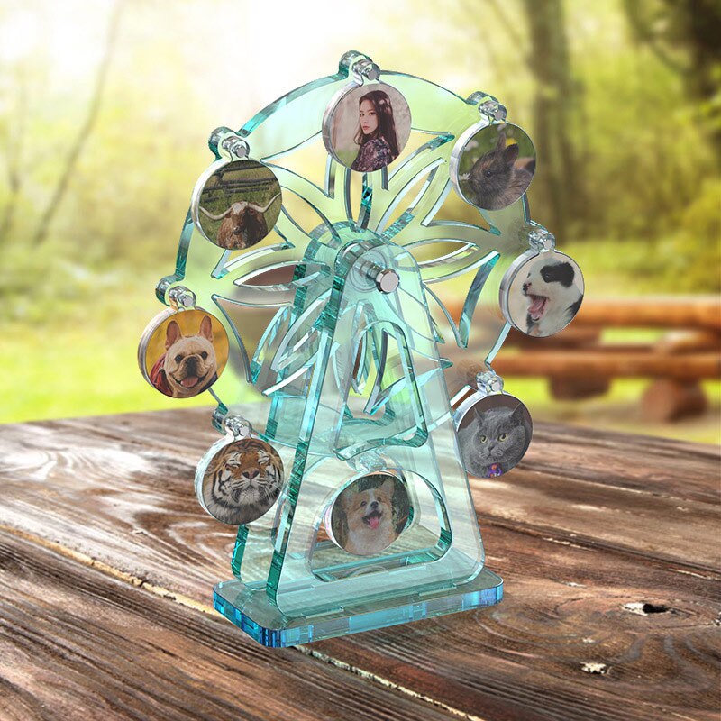 Silicone Mold Ferris Wheel Photo Frame Clay DIY Craft Art Handmade Wedding Family Photos Display Stand Epoxy Resin Molds