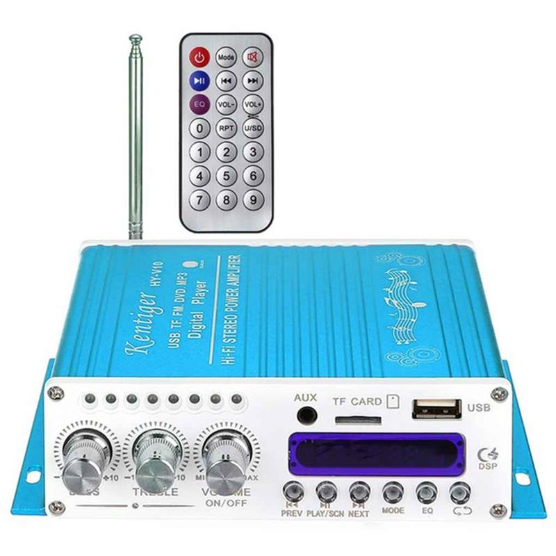 Kentiger V10 Hi-Fi klasy AB stereofoniczny odtwarzacz cyfrowy Super bas wzmacniacz Bluetooth pilot bezprzewodowy samochód głośnik Audio