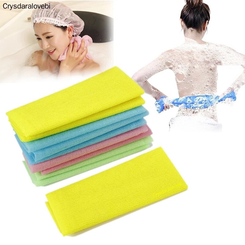 2pcs beauty skin exfoliating cloth washcloth japanese body wash towel nylon bath towel skin polishing towel