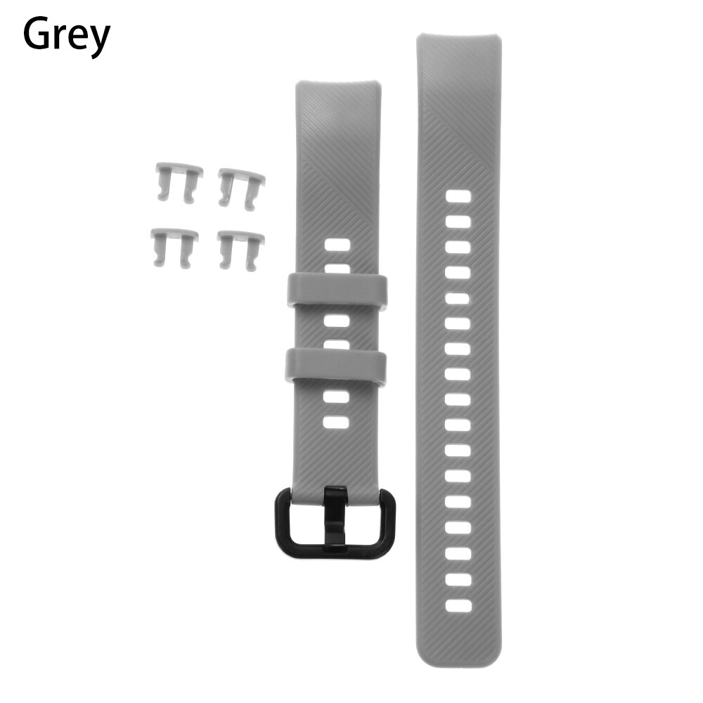 MIIQNUS 1PC Sport Armband ersatz Bunte Klassische Silikon Uhr Band Armband Armband Armband Für Huawei Honor Band 4: grey