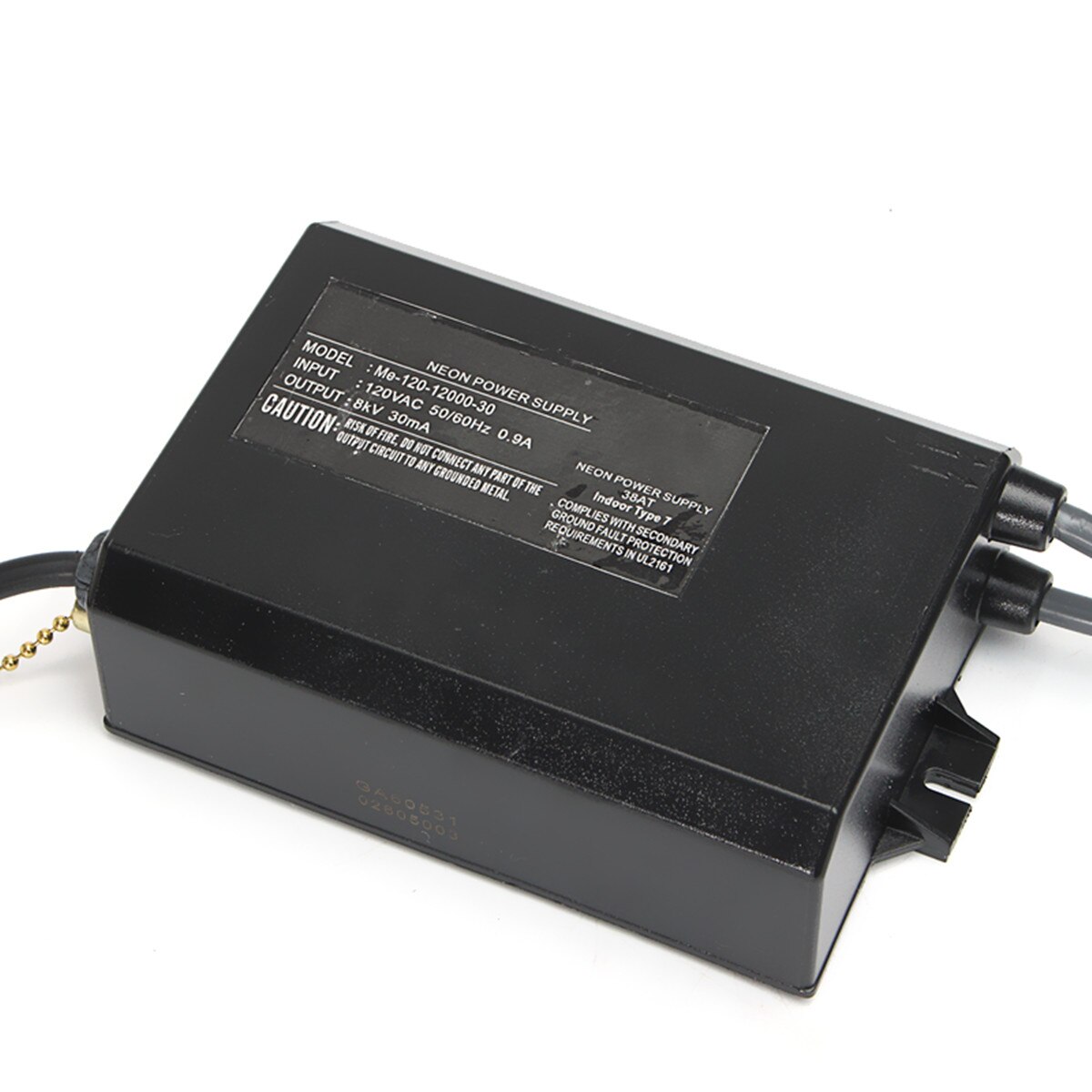 6.5/7.5/8/10KV AC 120V 30Ma Flexible Neon Electronic Transformer Power Supply Adapter Rectifier Kit US Plug 3 Prong Grounded