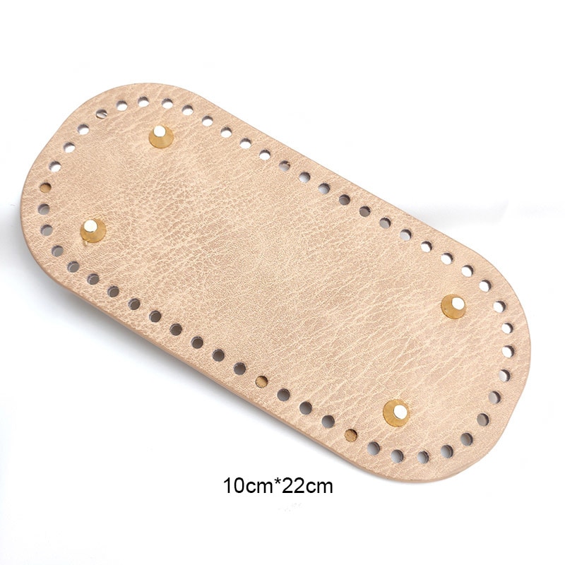 High Qualtiy Round Leather Bottom With Holes Rivet For Knitting Bag Handbag DIY Women Shoulder Crossbody Bags Accessories