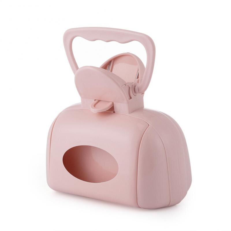 Poop Clip Pet Toilet Pick Up Dog Excrement Clip Pet Cleaning Supplies Portable Dog Excrement Shovel Dog Poop Bag Bedding Tools: pink