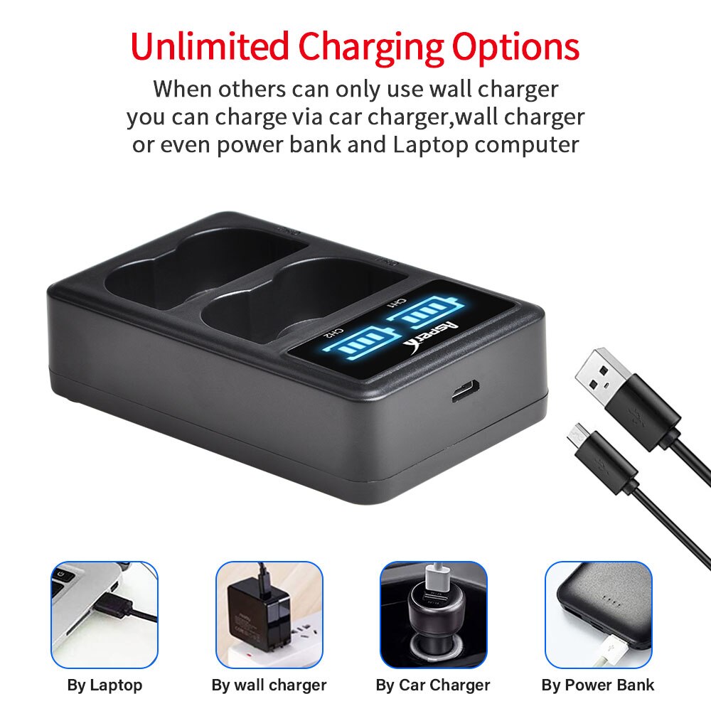 EN-EL3e Battery Charger for Nikon EL3e EL3a ENEL3e Battery D300S D300 D100 D200 D700 D70S D80 D90 D50