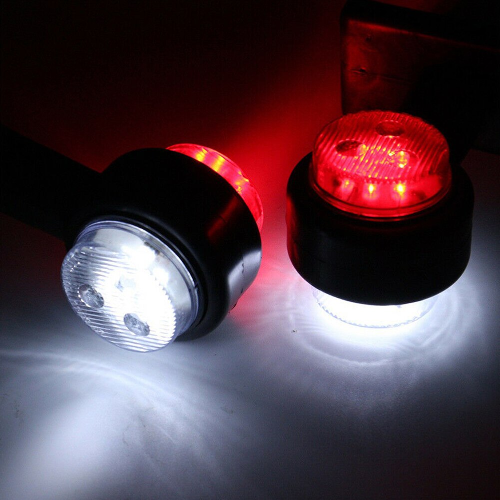 Til trailer lastbil lysstyrke holdbar led pære 20cm vandtætte signal universal billygter praktisk campingvogn omrids sidemarkør