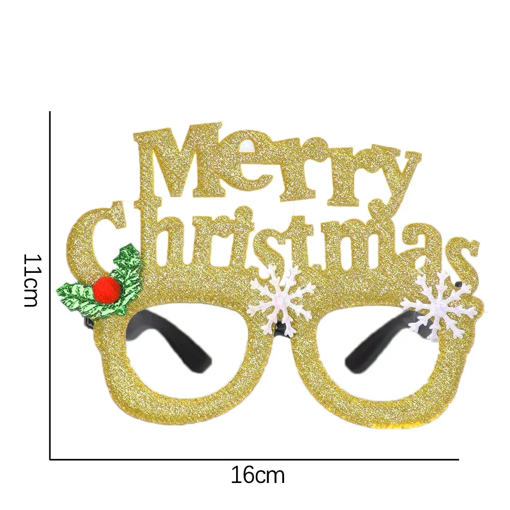 Okulary świąteczne Święty Mikołaj Choinka Bałblady Plastikowe okulary Prezent dla dzieci Boże Narodzenie impreza kieszonkowe dzieci Rekwizyty fotograficzne Dekoracje świąteczne