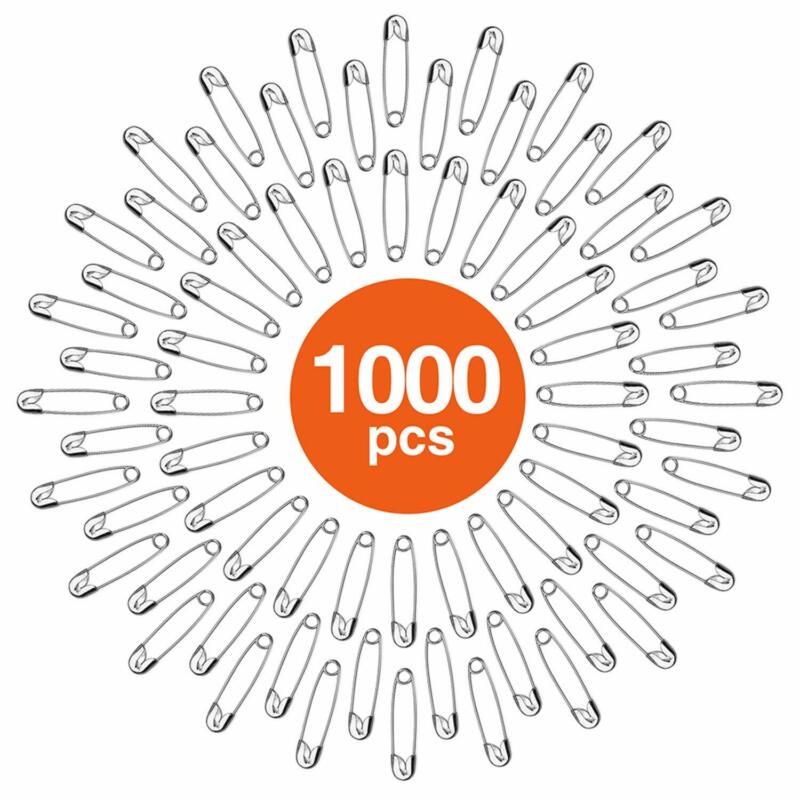 1000 Stuks Veiligheid Pins Naalden zilver Diverse Naaien Craft aid Bruiloft saftey