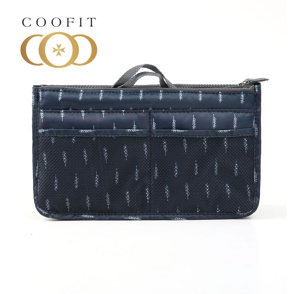 Coofit sac de rangement de voyage à compartiments multiples, sac de rangement de toilette, trousse de toilette de couleur unie pour voyage: 14