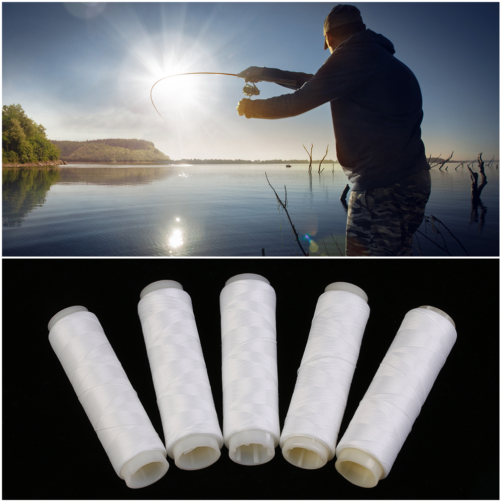 1Pc PJ1/2/3/4/5 High Tensile Polyester Bait Elastic Thread Spool Sea Tackle Invisible Fishing Bait Line Fishing Tool Accessories