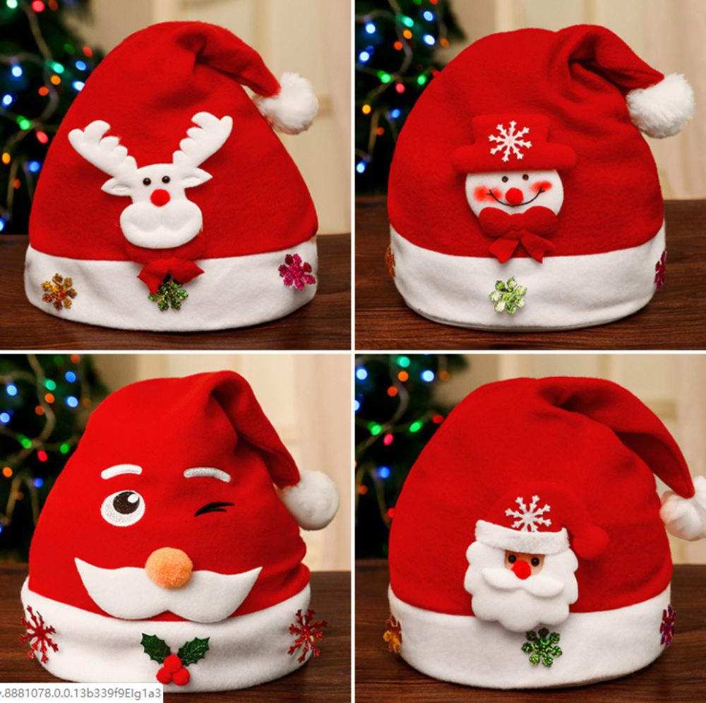 Kerst hoed Kerst kinderen adult Snowman gewei modellering avond cap