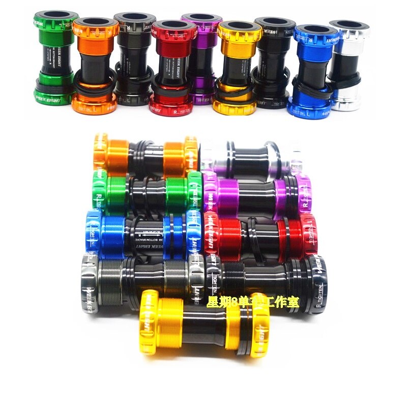 Fiets Schroefdraad Trapas Aluminium/Keramiek Kogellager BB91 Voor 68mm/73mm 24mm ShimanoFsa MTB Road Crankstel