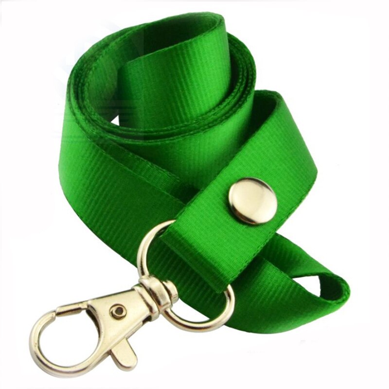 2 sztuk zwijany uchwyt na identyfikator smycz na szyje smycz bezpieczeństwa ucieczka DIY ID karty klucze metalowy klips identyfikator z plakietką posiadacze narzędzia biurowe: zielony