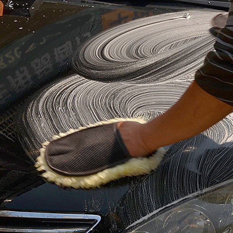 Auto Wassen Handschoenen Auto Reiniging Auto Brush Cleaner Zachte Kunstmatige Wol Auto Styling Motorfiets Washer Zorg