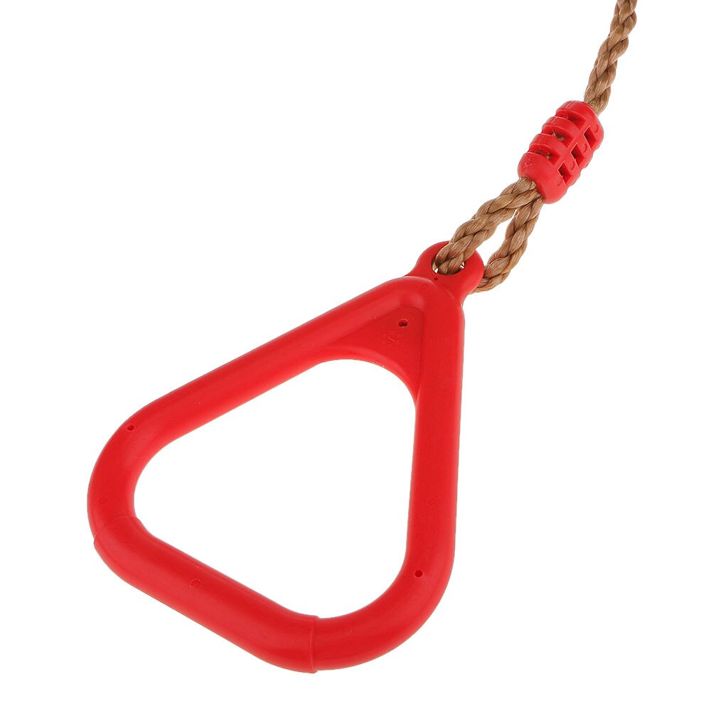 Triangle Plastic Strength Training Rings with Straps Buckles Home Gym Fitness Tool 4 Colors Available