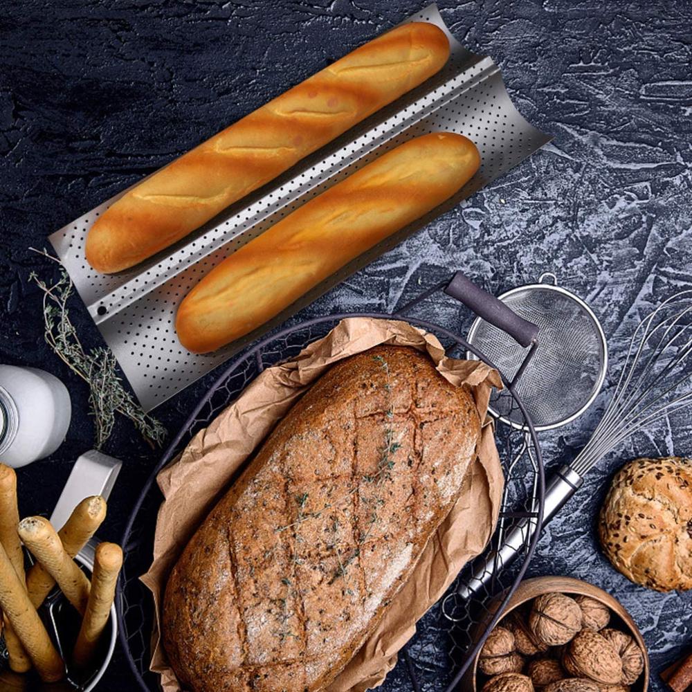 Bakvorm antiaanbaklaag frans brood bakvorm koolstofstaal golfbroodstok stokbroodvorm keuken bakgereedschap