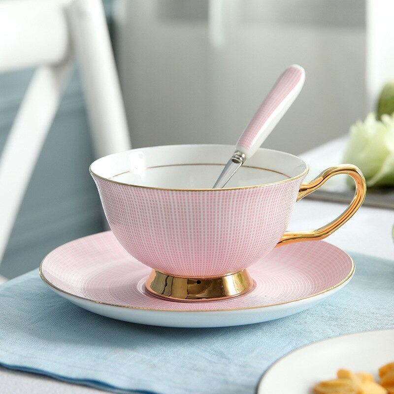 Benporslin porslin kopp och fat keramik enkel teservis moderna kaffekoppar tazas para café köksutrustning  yc50: Stil 10