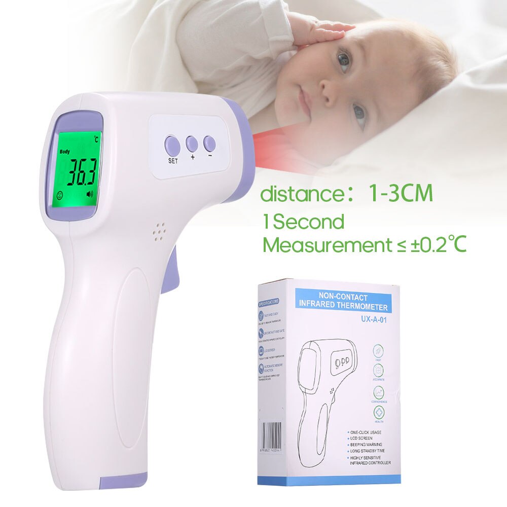 Digitale Voorhoofd Thermometer Infrarood Thermometer Non-Contact Body Temperatuurmeter Hoge Gevoeligheid Met Koorts Alarm