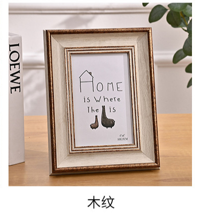 Classic Photo Frame Standing for Tabletop Hanging Wall Farmhouse Home Desk Office Decor Handmade Family Picture Frame: 7 inch / Clear