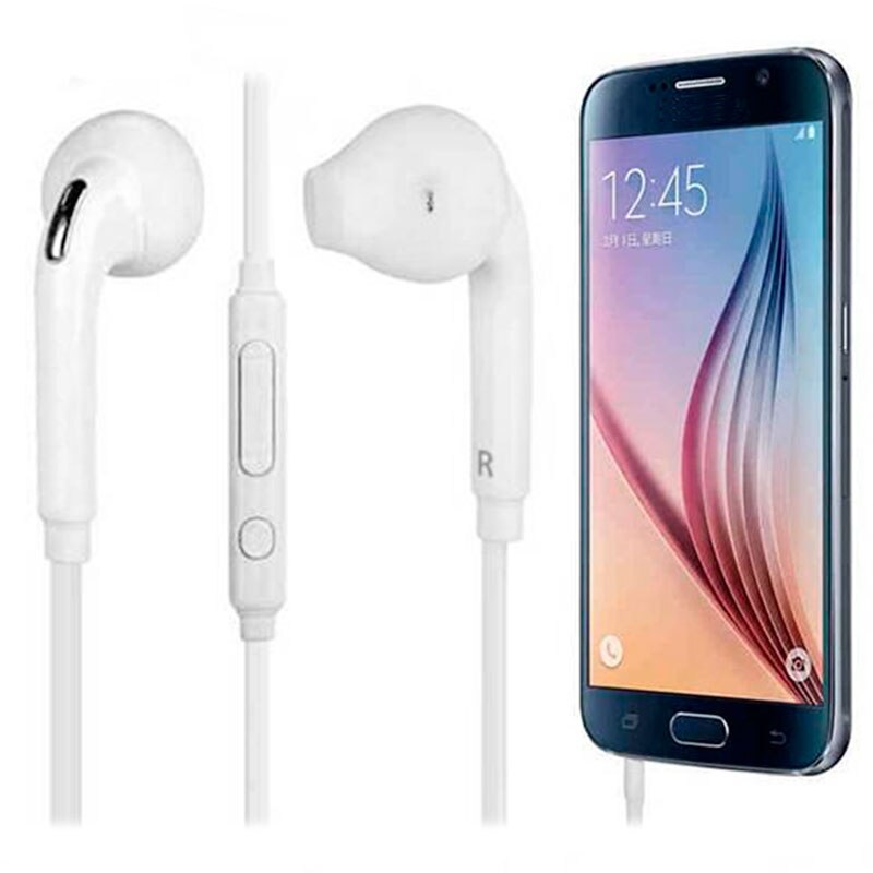 Auriculares con micrófono, compatibles con Samsung, manos libres, botón para responder a colgar