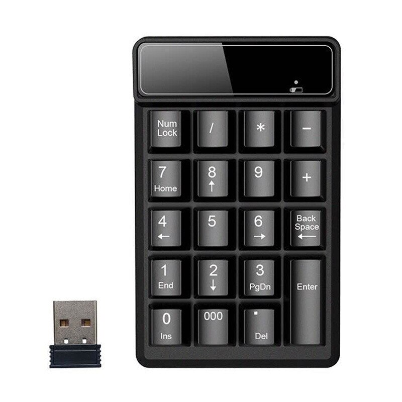 Mini keypad wireless numeric keypad Bluetooth computer financial accounting mechanical suspension: Default Title