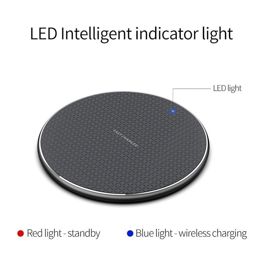 Smartphone Wireless Charging Mobile Phone Charging Pad Round Phone Power Supply 5W/10W/7.5W 3-in-1