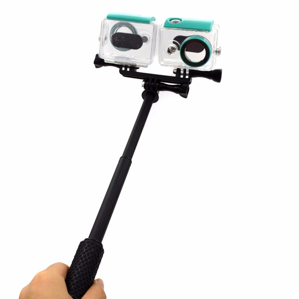 Vite connettore ponte doppia staffa per Gopro hero 10 9 8 7 6 5 4 3 + XiaoMi Yi SJ4000 SJ5000 SJ6000 supporto per Selfie supporto Flash