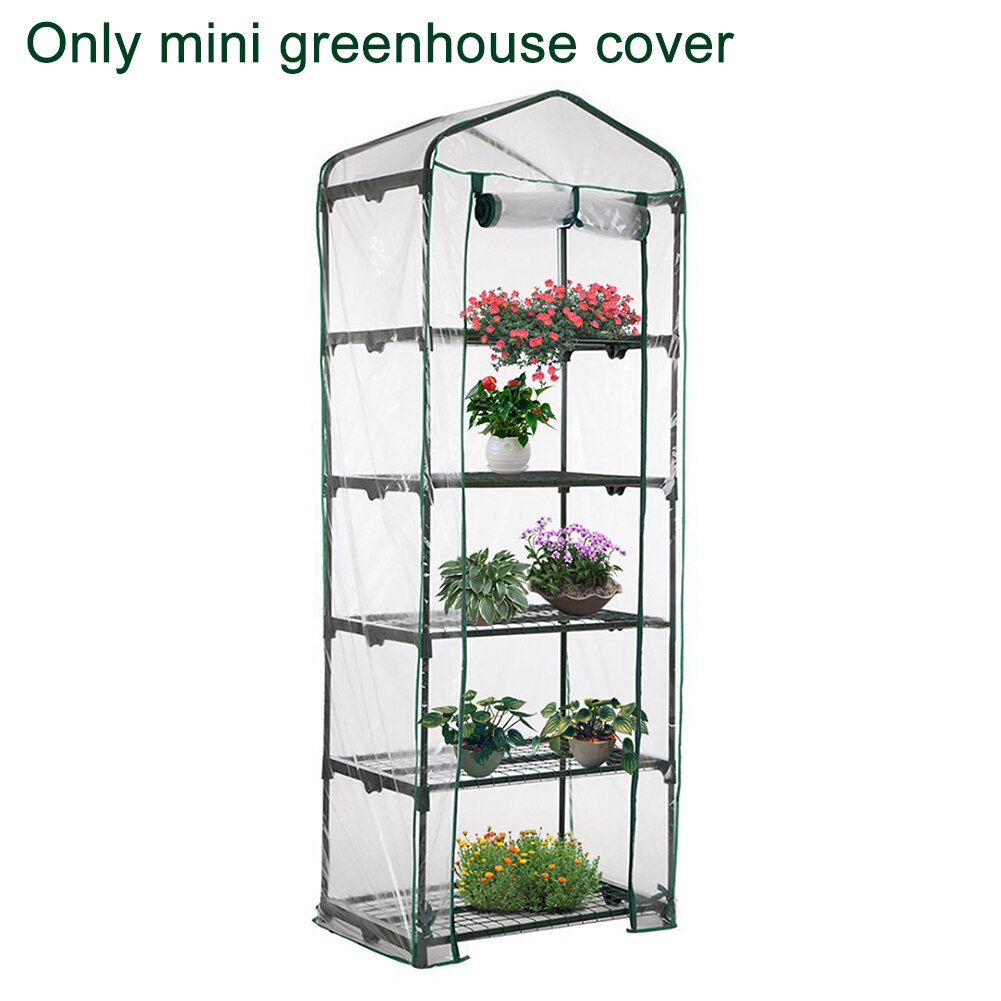 Balconies Outdoor Waterproof Easy Use Portable Garden Supplies Clear PVC Mini Greenhouse Cover Warm Walk-in Reusable Replacement