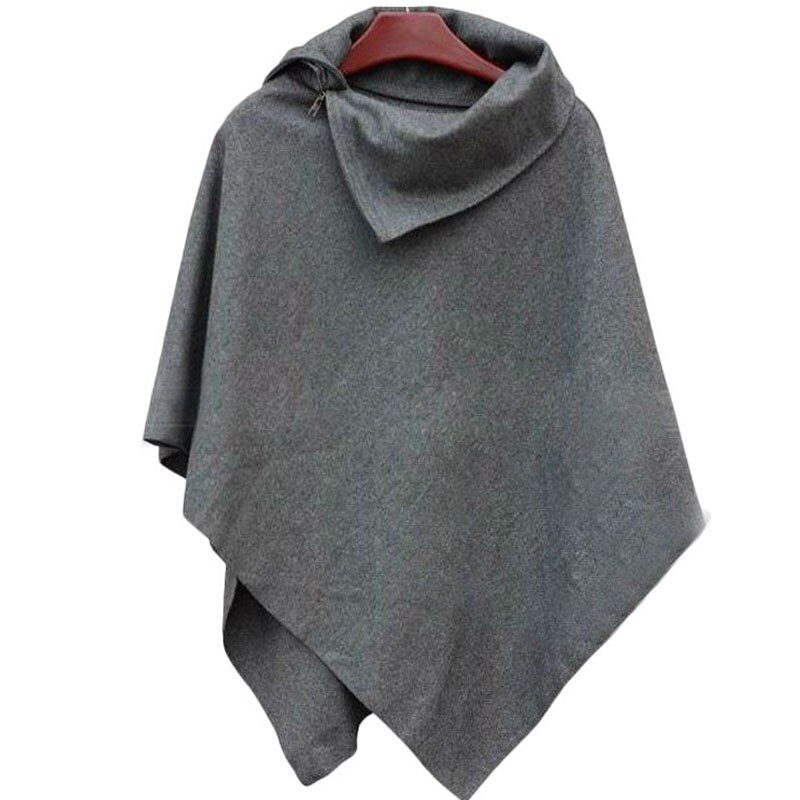 LERFEY automne Wimnter femmes surdimensionné Cape châle chauve-souris irrégulière hauts Poncho châle Cape chandails Blusas Femininas M-XL