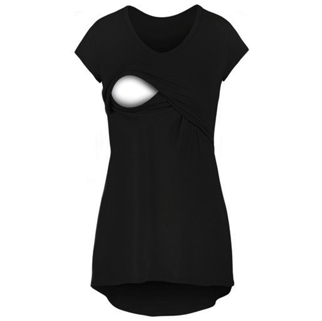 Wrap Top - katoen- donkerblauw- wijdere versie main image 1