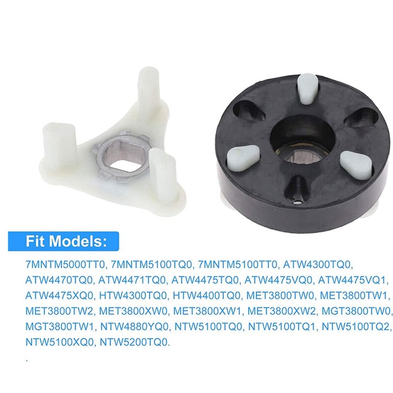 Paquete de 3 Kit de acoplamiento de Motor 285753A, reemplazo AP3963893, 1195967 para Whirlpool, Kenmore, Kitchen Aid