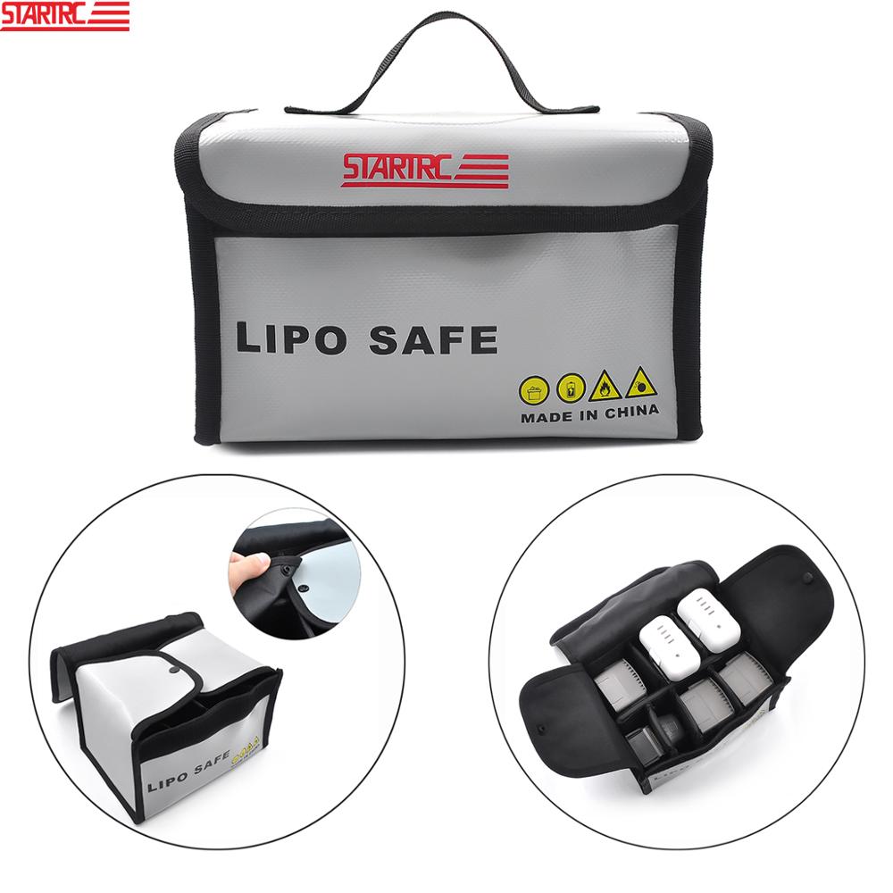 Lipo sikker taske vandtæt brandsikker opbevaringspose til li-po batteri sikker taske sikkerhedsvagt til dji mavic air 2 drone batteri