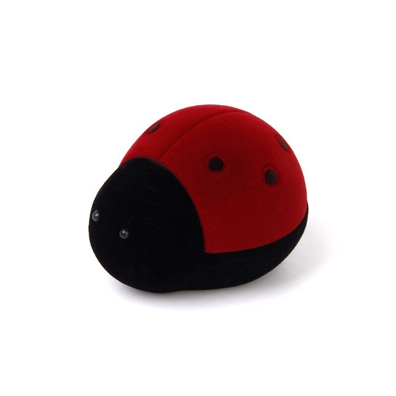 Box Shaped Ladybug For Ring Jewelry Box
