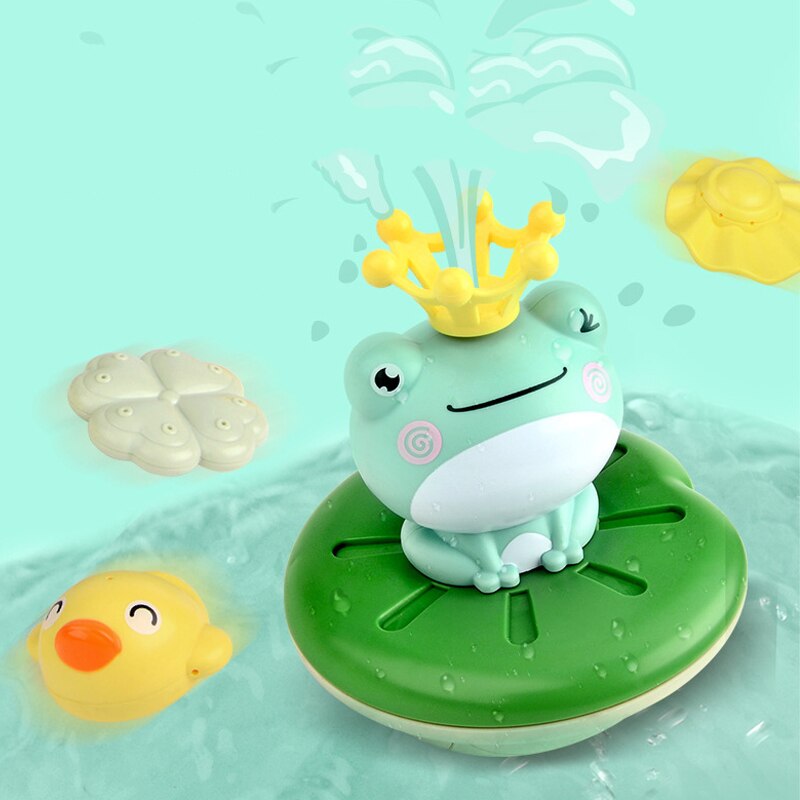 Water Play Toy Spray Water Shower Swim Pool Bathing Game Cute Frog Waterproof Electric For Kids Educational Bath Toy