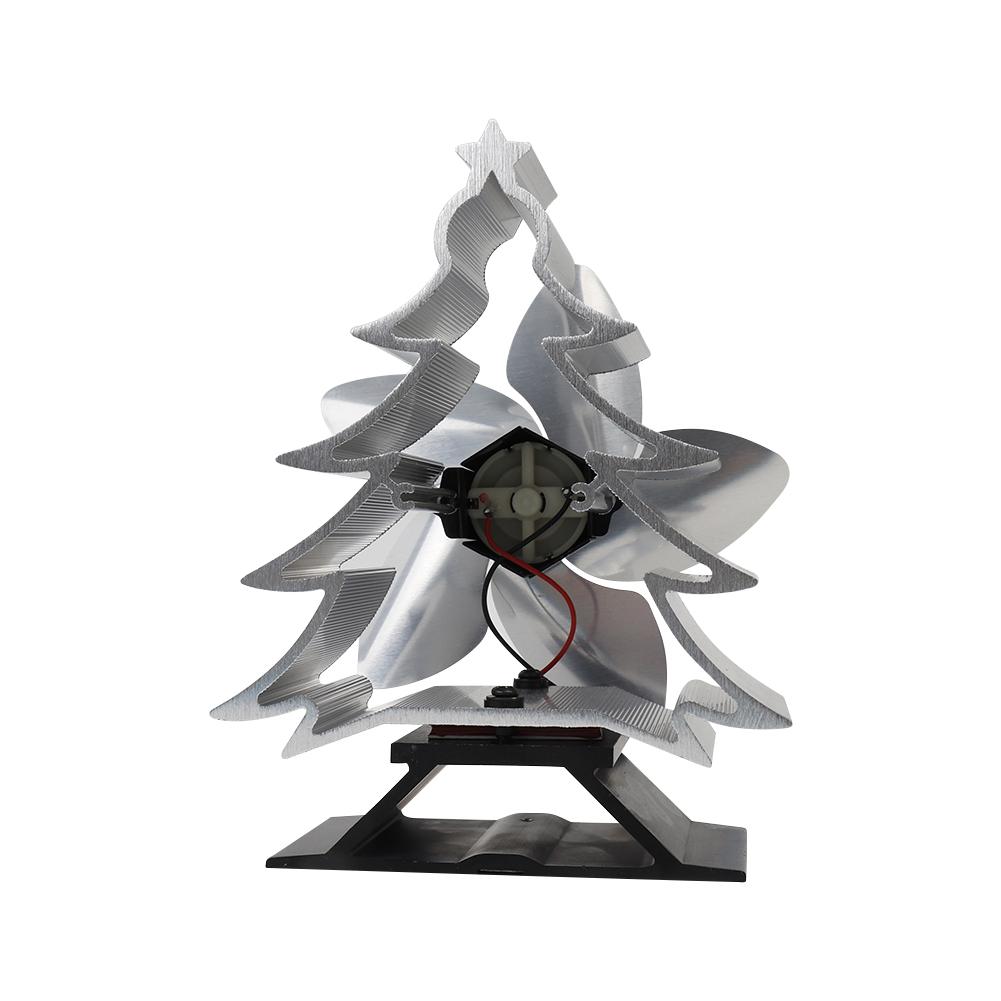 Varmedrevet pejs fan juletræsform brænder energibesparende komfur fan effektiv varmefordeling