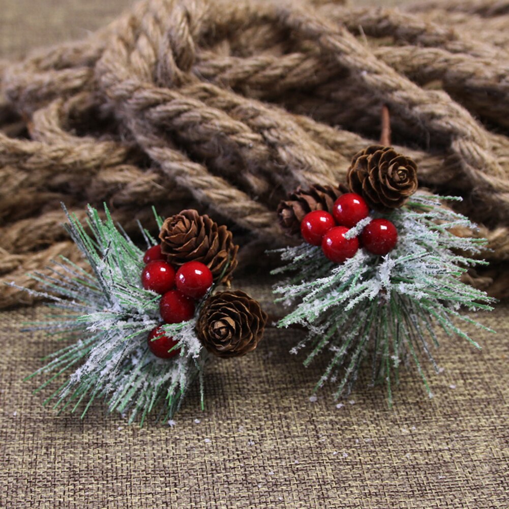 Artificial Pine Needles Mini Christmas Tree Accessories Box Decoration Artificial Flower Christmas Decoration Ornaments