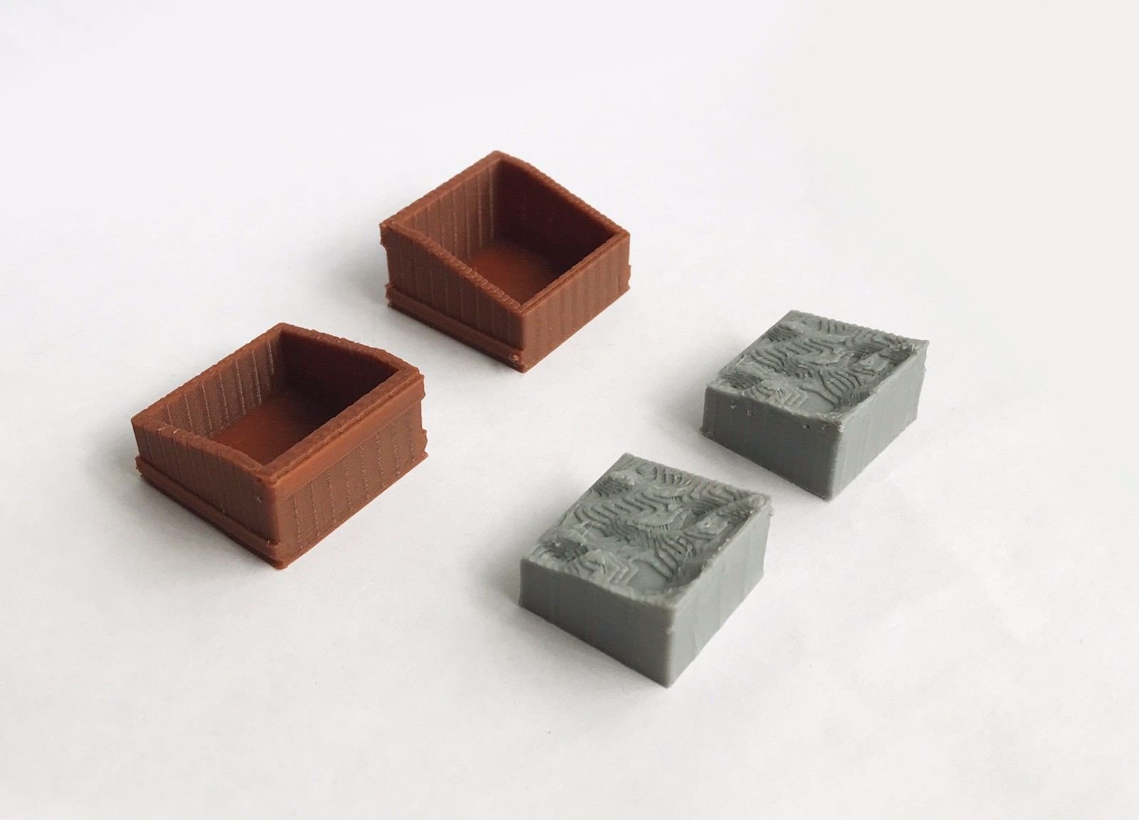 Outland Models Track Buffer / Stop x2 Wood Style HO Scale 1:87 Railway Layout