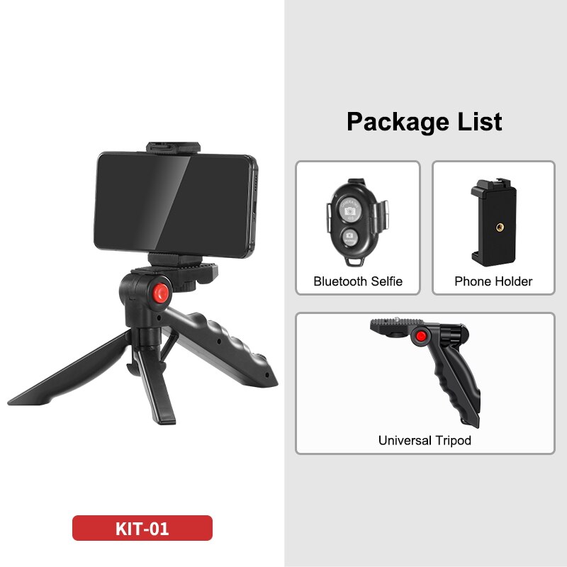 Jumpflash DSLR SLR Phone Vlog Tripod Vlogging Kits Live Selfie Fill Light Integration with Remote Control Microphone LED Light: KIT-01