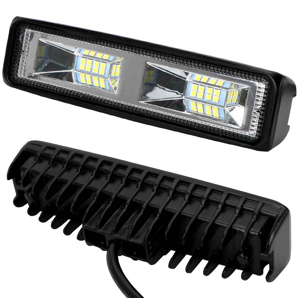 LED Light Bar Universal Fog Light 48W 16 LED Work Light Bar Car LED Light Driving Light DC 12V Car Shape