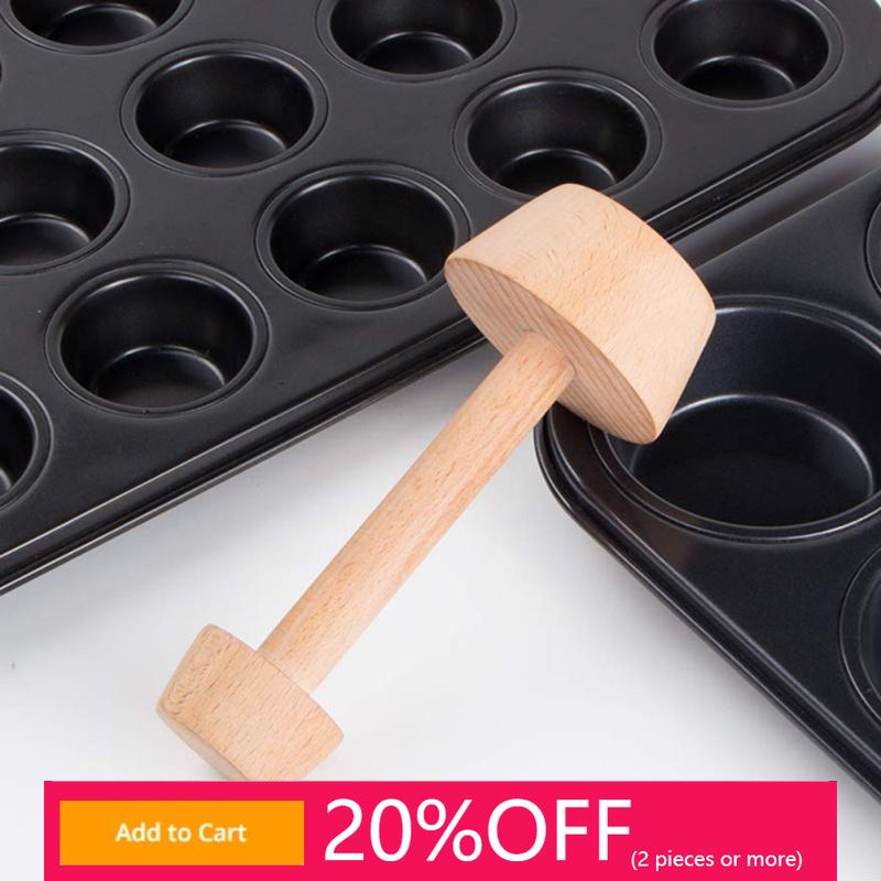 Moule pour tarte aux œufs Double face en bois, moule de cuisson pour pâtisserie
